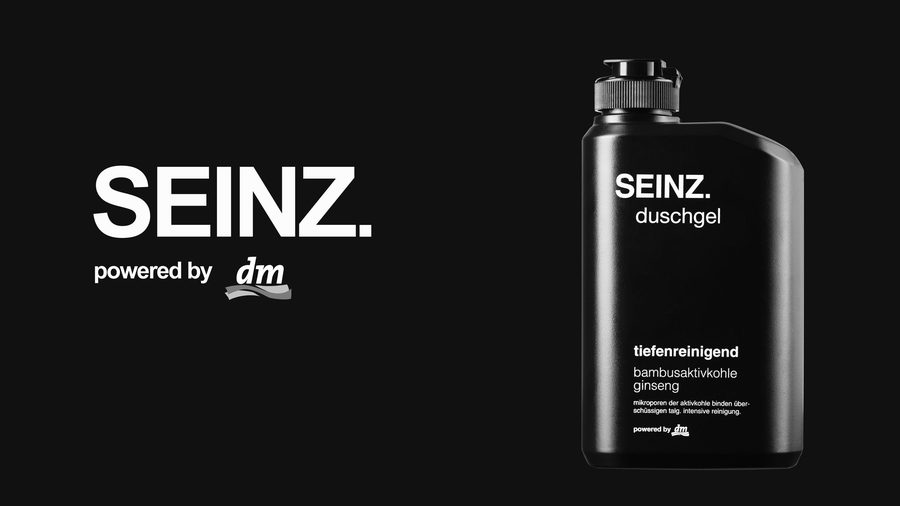 SEINZ Duschgel auf Schwarz
